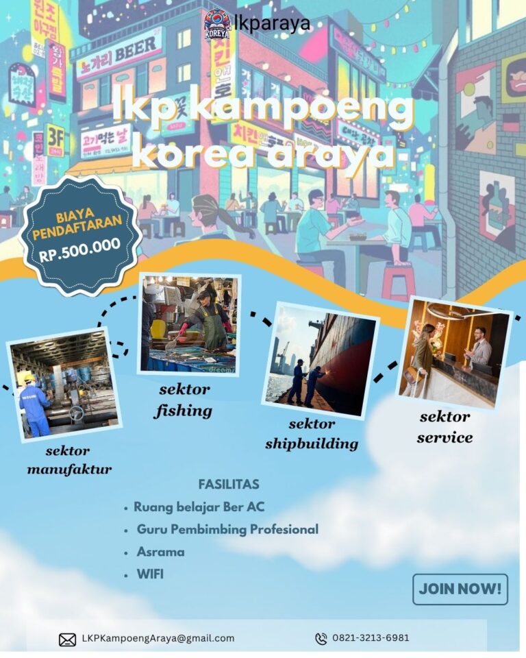 Brosur LKP Kampoeng Korea Araya 2